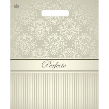 Мешок ПВД (выр.ручка) 300*370 (90мкр) Перфекто Бежевое серебро